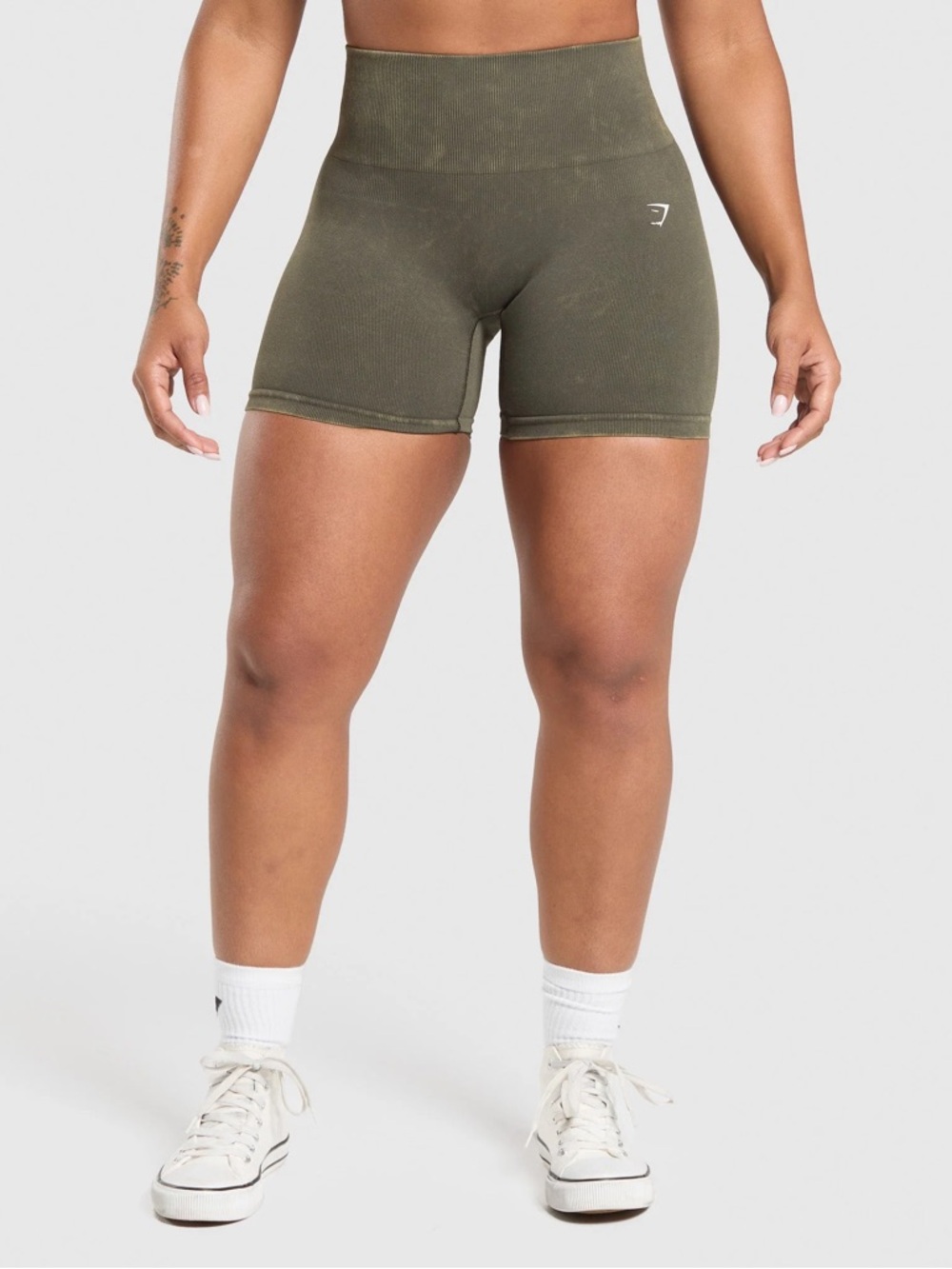 Gymshark Green High Waisted Seamless Shorts